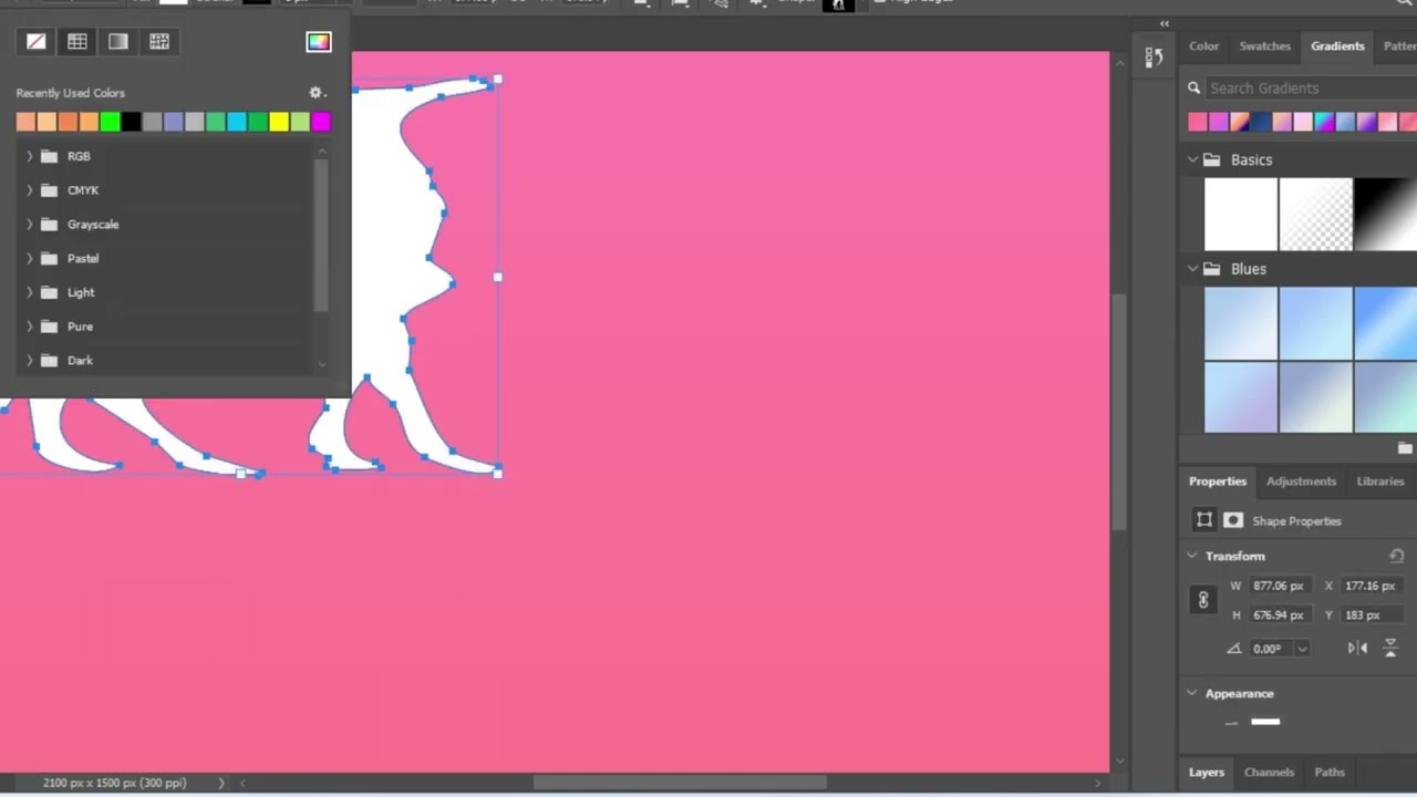 How to Combine Shapes Using Shape Tools in Adobe Photoshop