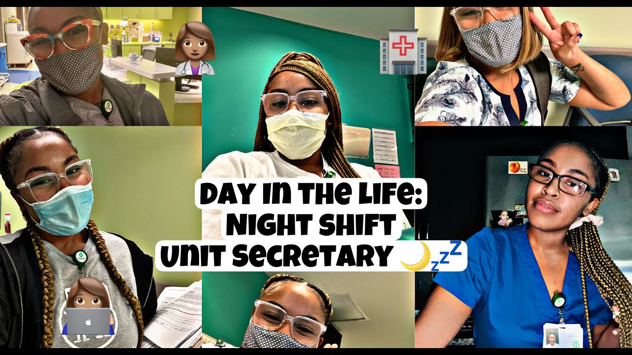 Day In the Life of A Night Shift (7p-7a) Unit Secretary in the ED🌙💤 #tiktok #foryou #unitsecretary