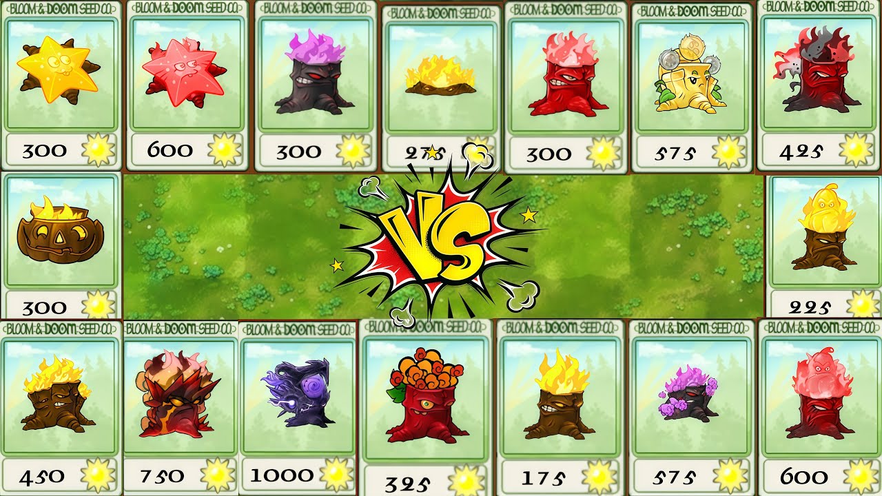 PVZ 1 Fusion 3.3 Showcase 🔥 All Torchwood Plants Revealed!
