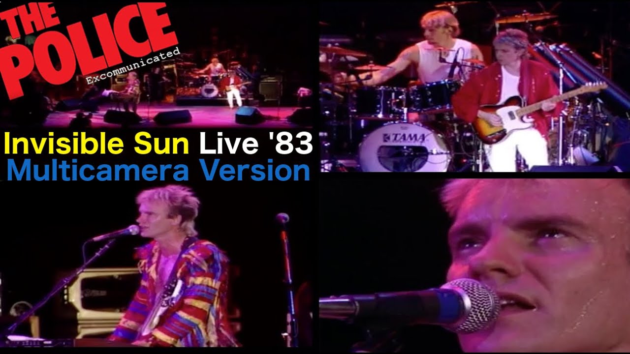The Police - Invisible Sun (Live In Atlanta '83 - Multiscreen)