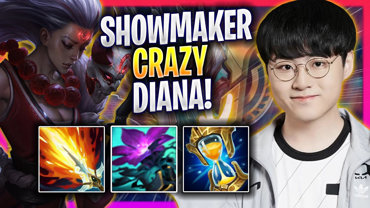 SHOWMAKER CRAZY GAME WITH DIANA! - DK ShowMaker Plays Diana MID vs Ahri! | Season 2024