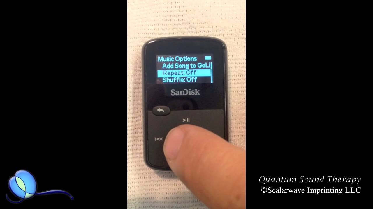 Quantum Sound Therapy - Introduction to Your Sandisk Jam Player