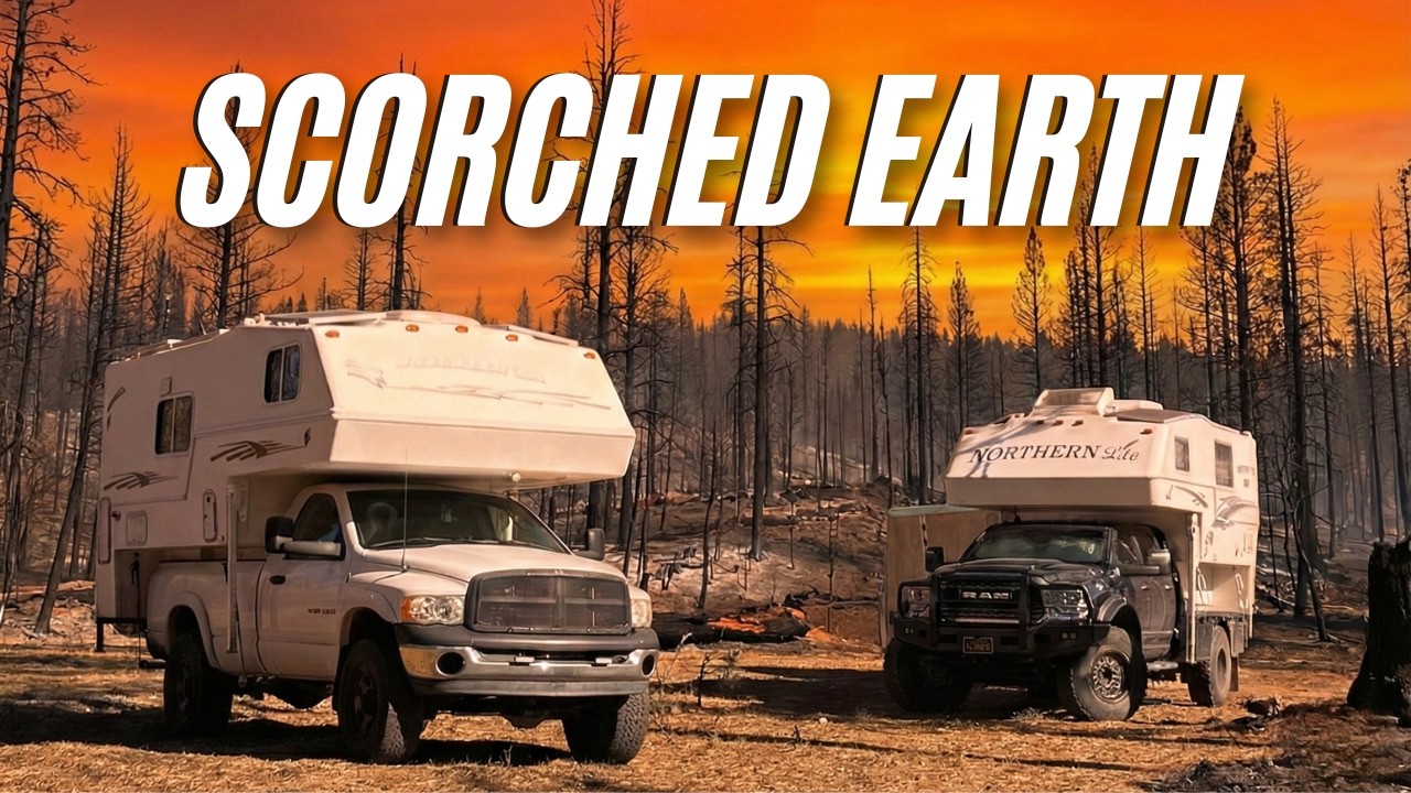 This camping area was DESTROYED by fire!