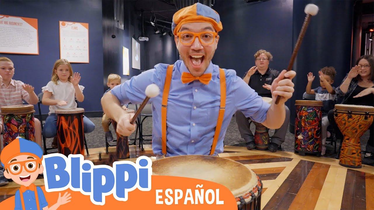 Rhythm Discovery Centre - Instrumentos musicales | Aprende con Blippi | Videos educativos para niños