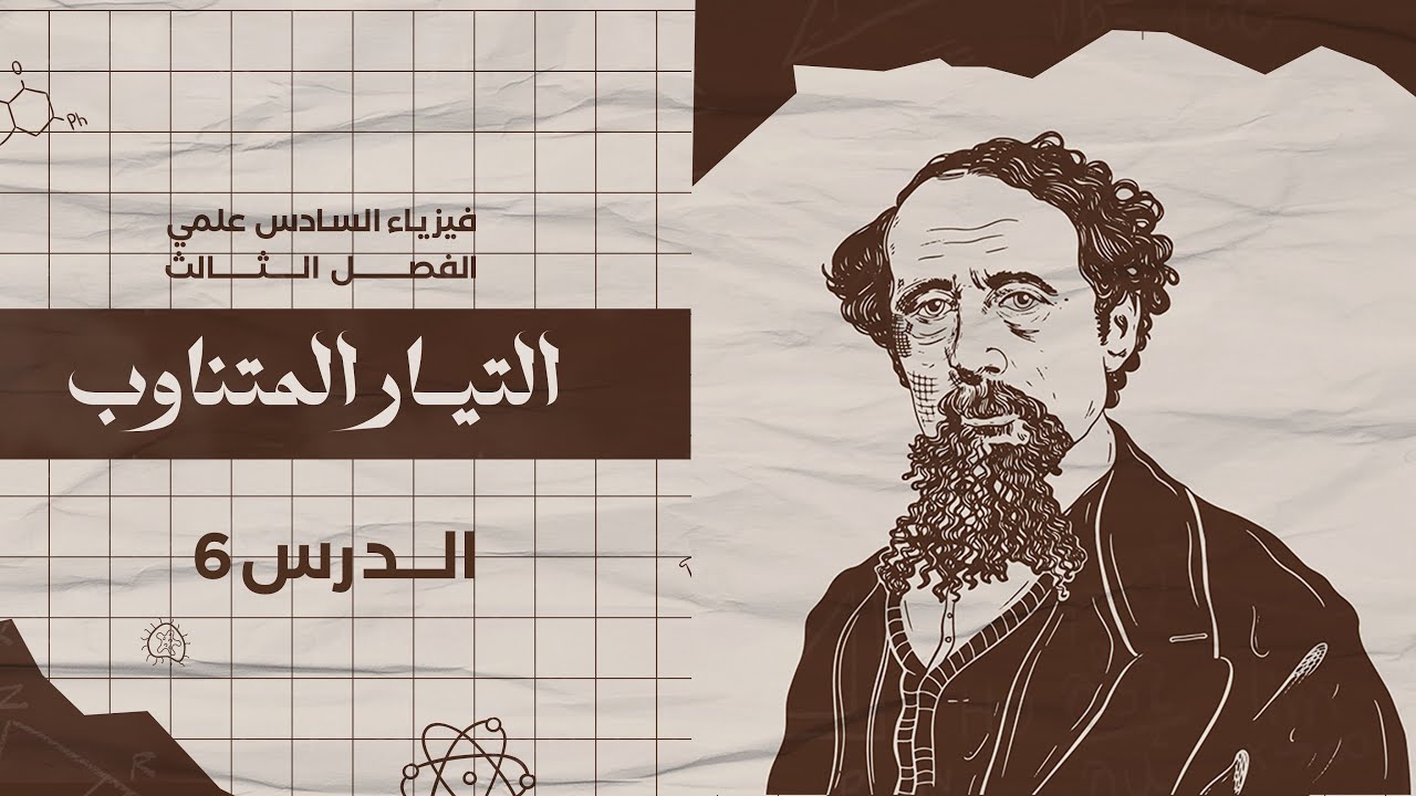 فيزياء سادس علمي | الفصل الثالث | النوع الثالث (مسائل دائرة تيار متناوب متوالية الربط ) م6 | 2025