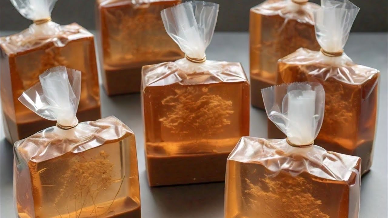 Making a brown transparent soap with palm Kernel oil.soap business ideas