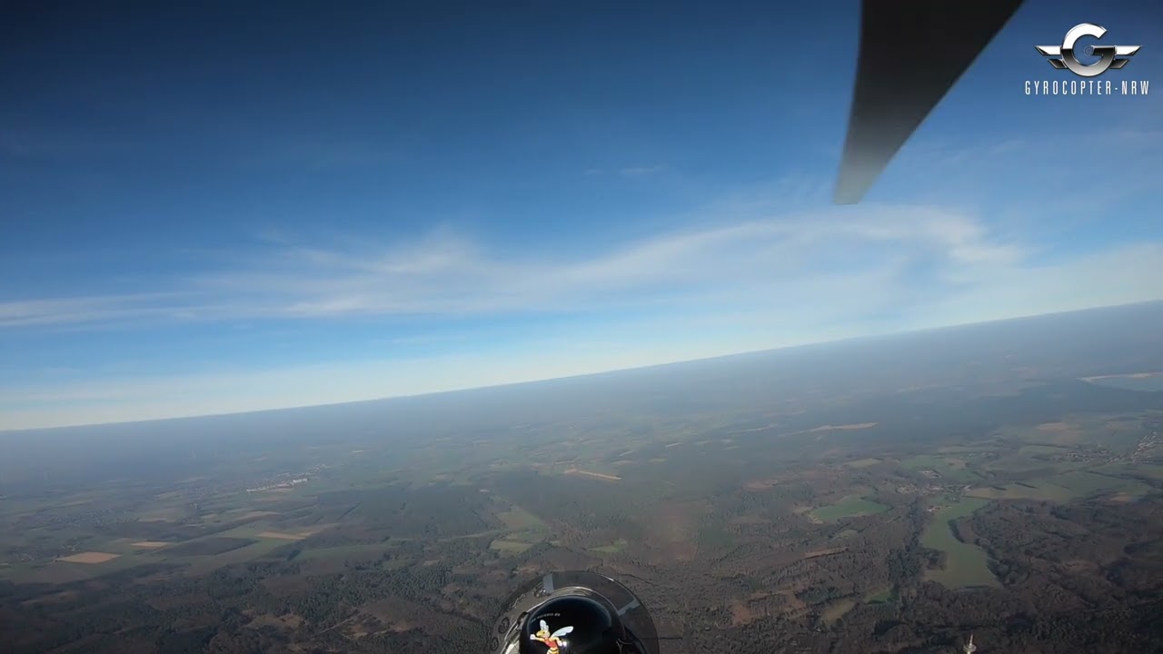 Über der Inversion - mit dem Gyrocopter (Marl-Loemühle)