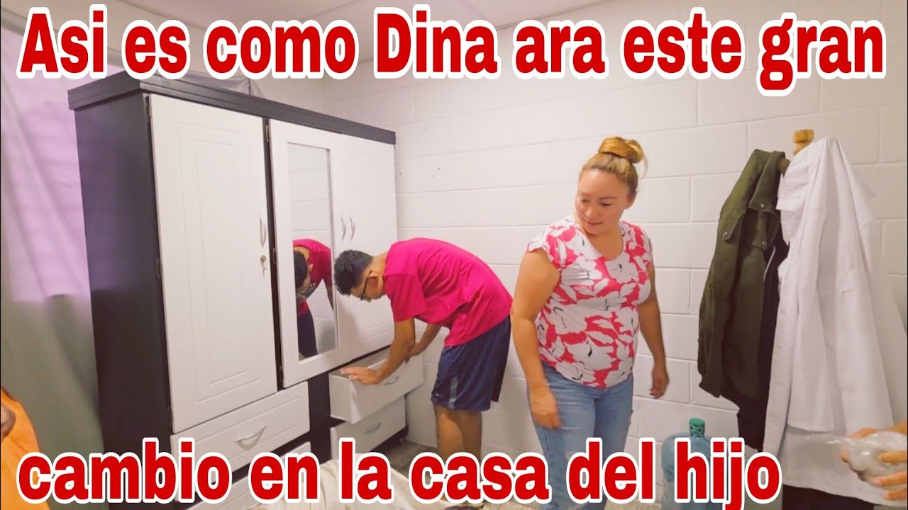 Dina asi le entrega bien a mueblada la casa al hijo😱😳🤯