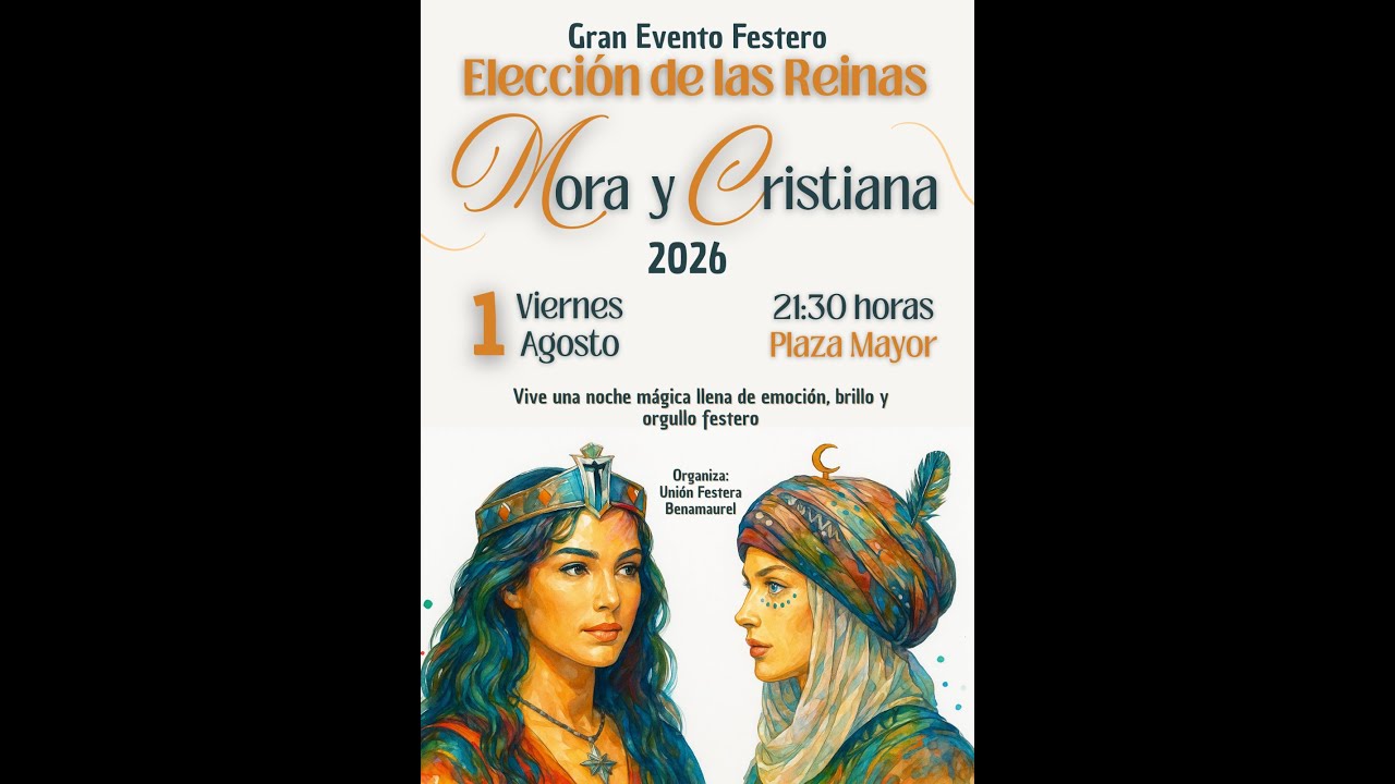 Acto de elección de Reina Mora y Reina Cristina 2026 (Directo)