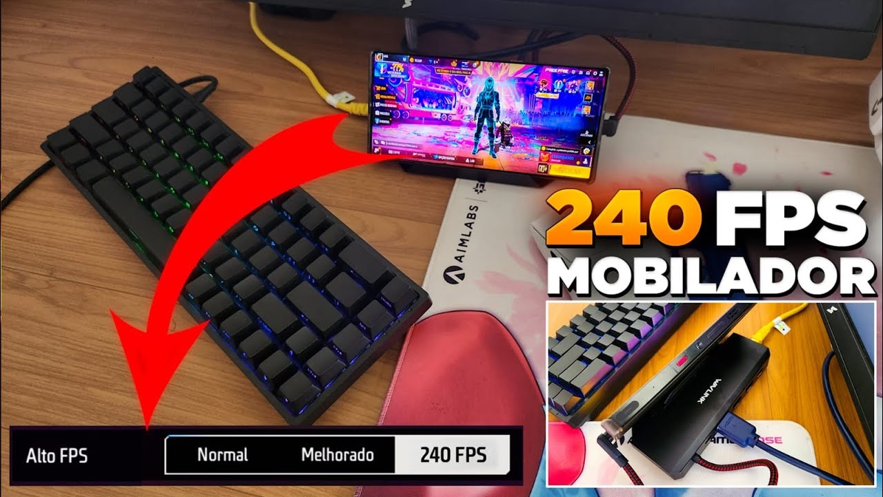 240 FPS NO MOBILADOR COM ESSE PERIFERICO???? WAVLINK DOCKSTATION!!!