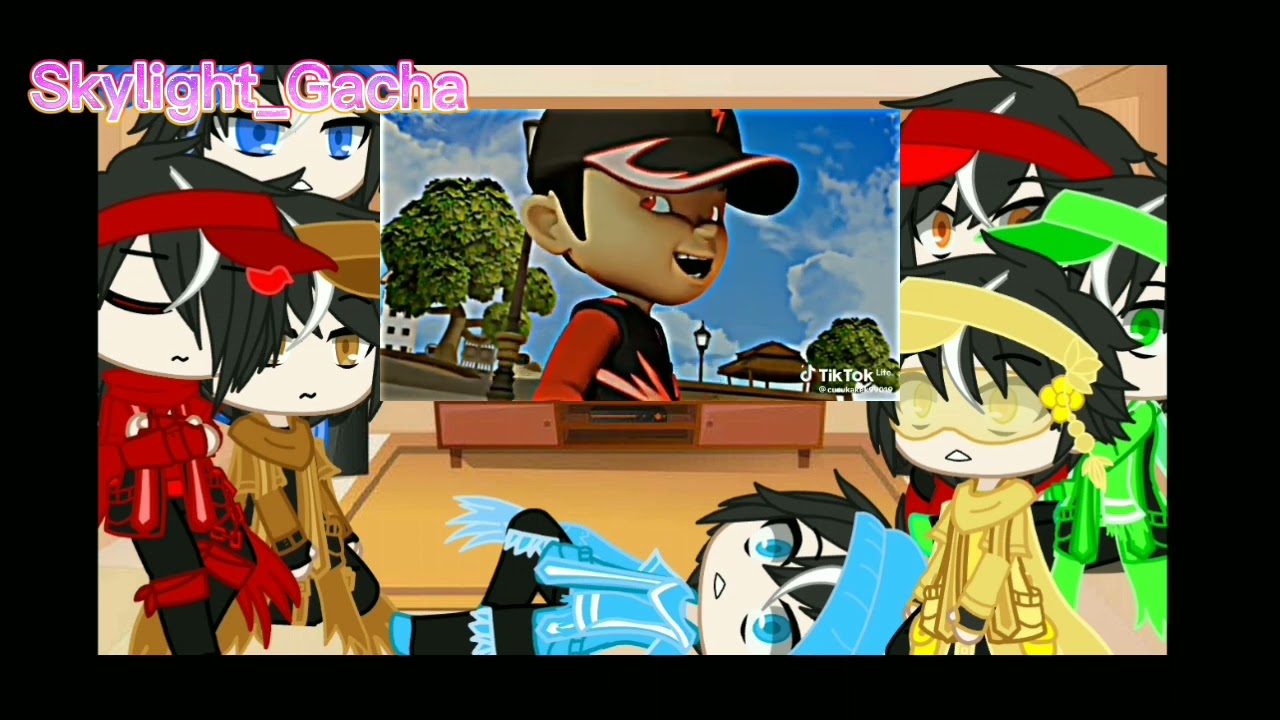 All elemental react to tiktok | AU | Gacha club Boboiboy
