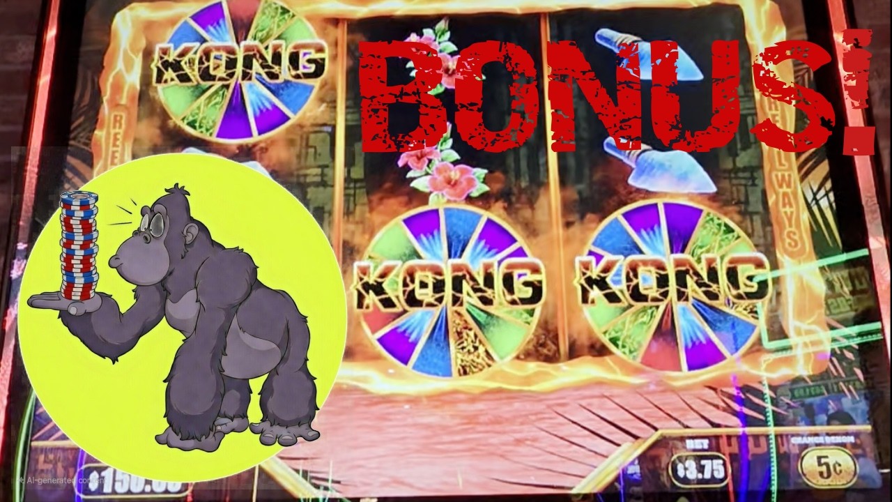 Bonus Trigger on the Kong Jackpot Slot Machine