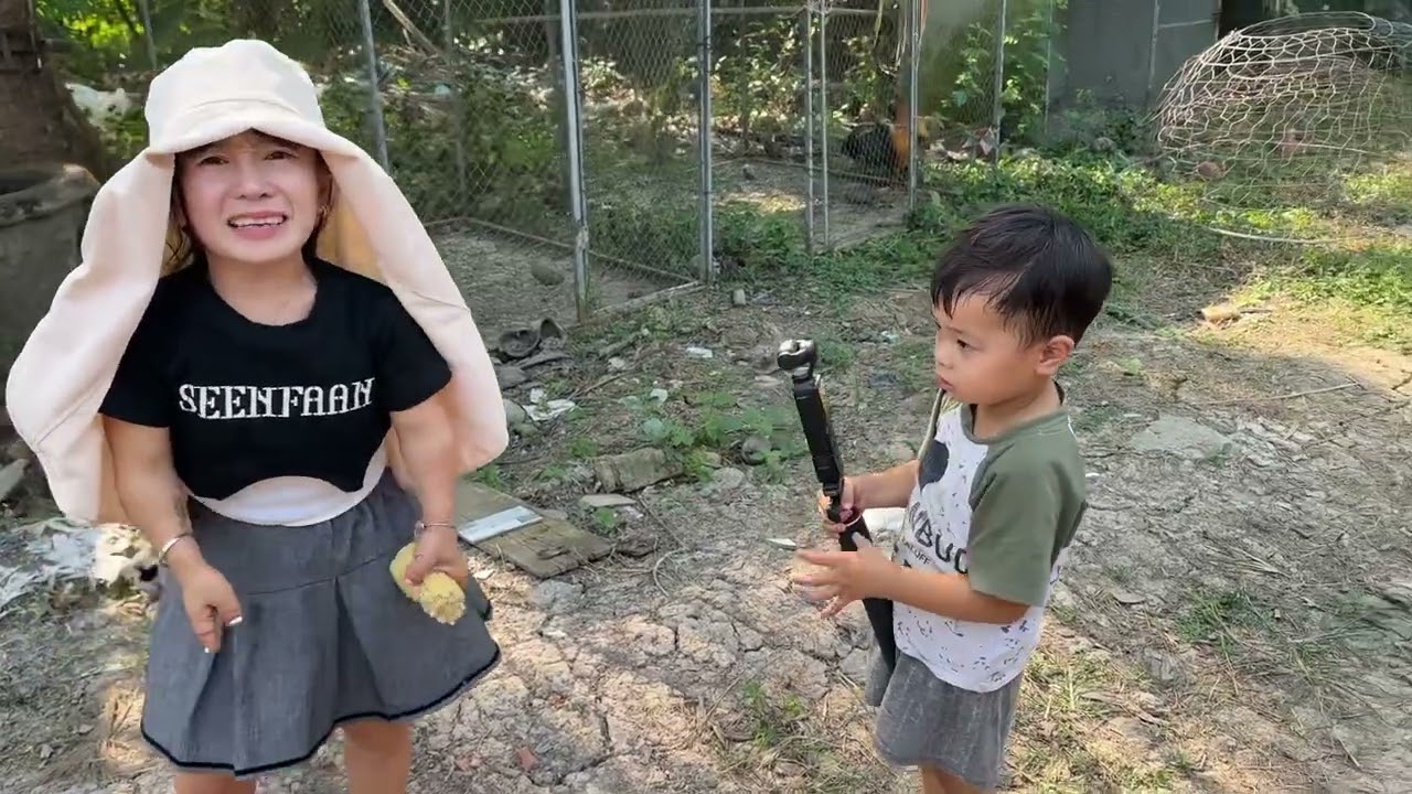  Hổ sốt sắng làm caramen dục UtMini quay video ||chị gái UtMini 