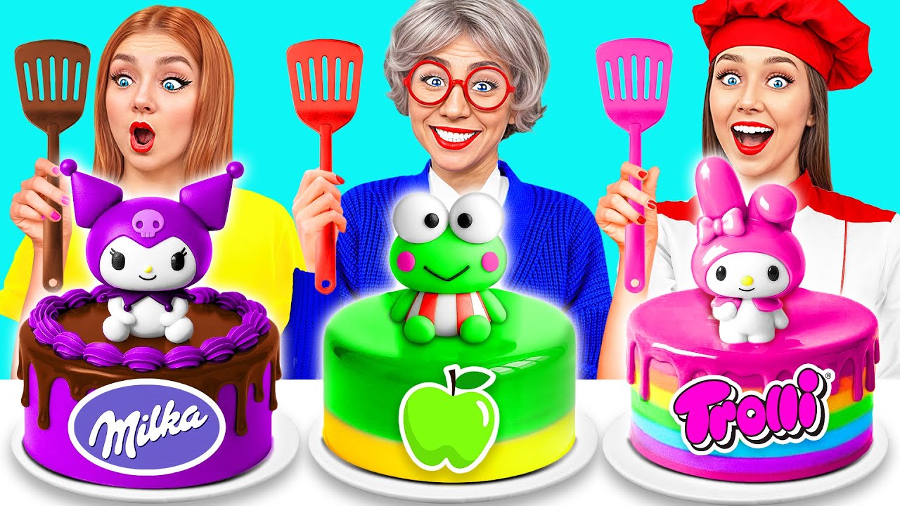 我vs奶奶 烹飪挑戰 | 搞笑的食物食譜 Multi DO Best