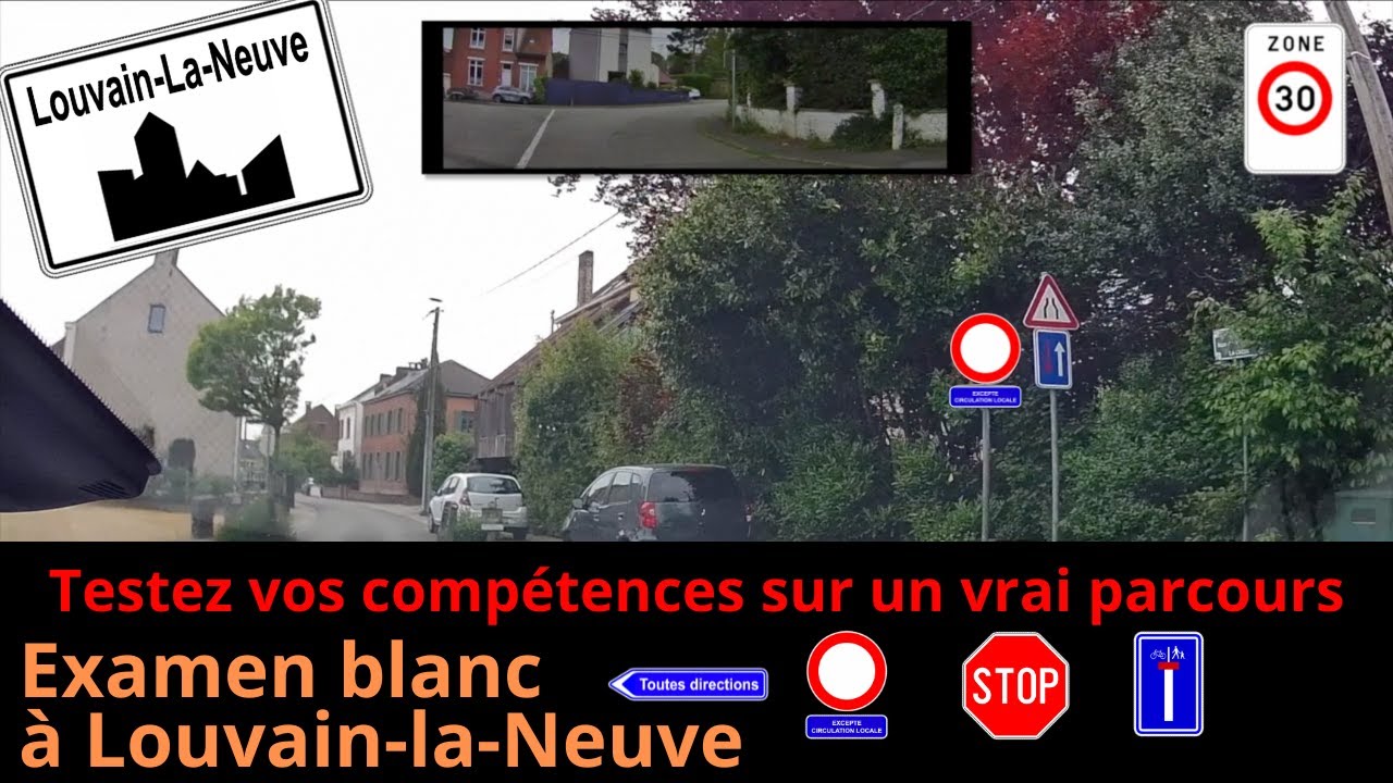 Examen blanc à Louvain-la-Neuve - Testez vos Compétences sur un Vrai Parcours