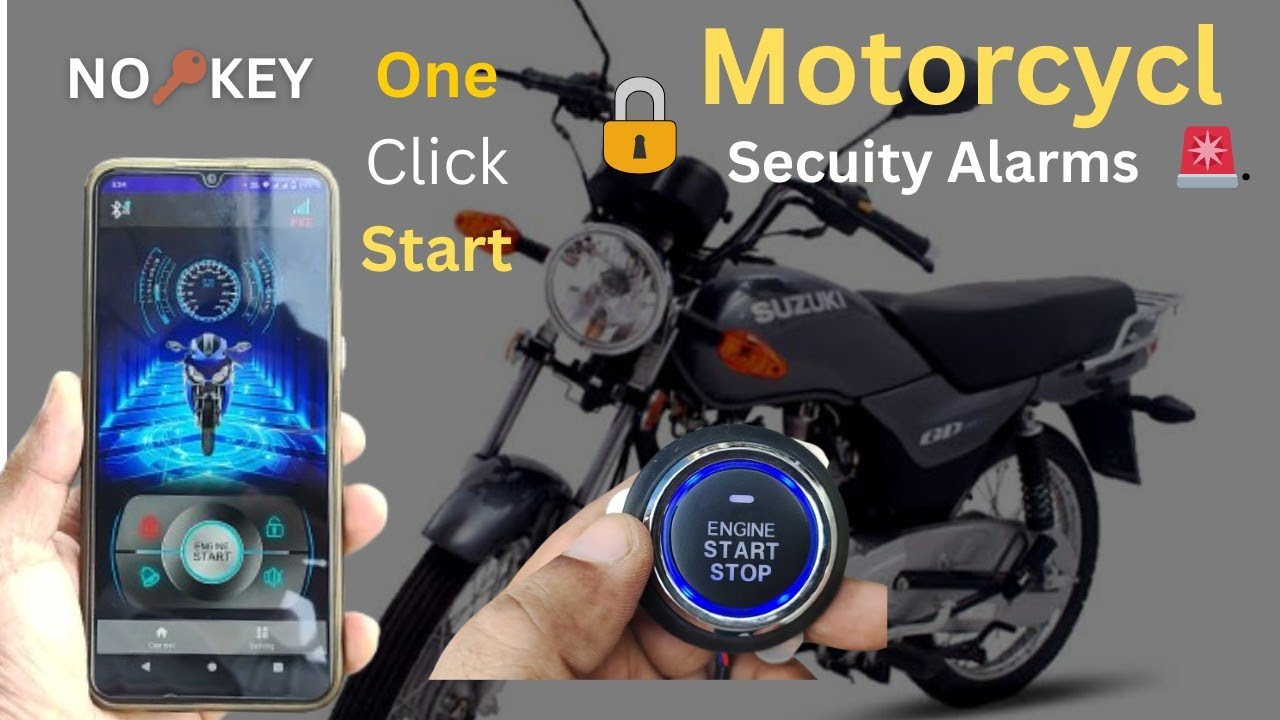 “One Click Start Bike Alarm System 🔒 | Keyless Entry & Anti Theft Security Review” |@autopointpk