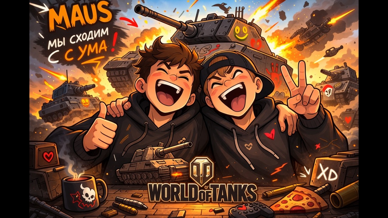 КАЧАЕМ MAUS ДО КОНЦА… РОФЛЫ И ПОПЫТКИ ТАЩИТЬ World of Tanks