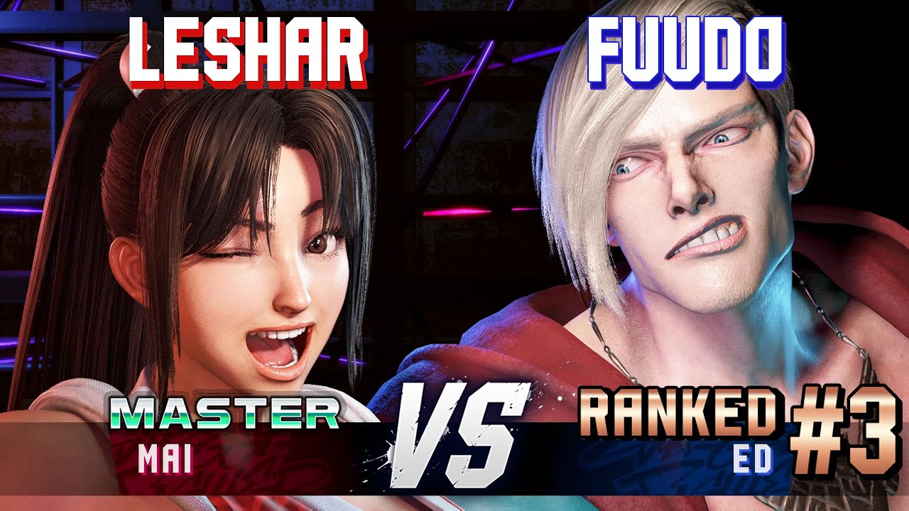 SF6 ▰ LESHAR (Mai) vs FUUDO (#3 Ranked Ed) ▰ High Level Gameplay