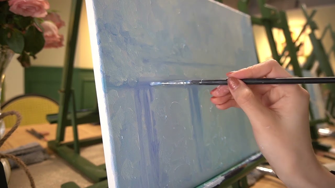 Oil Painting 1: Monet Charing Cross Bridge  (Sub)