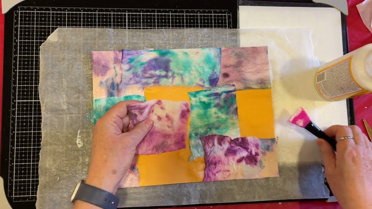 Mixed Media Monday! - Painty Baby Wipes Journal Cover! - Viewer Request