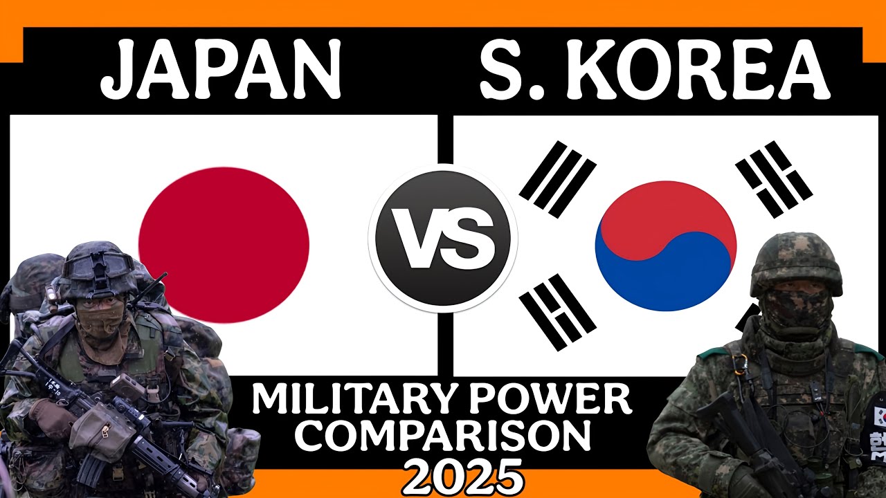 Japan vs South Korea Military Power Comparison 2025 | South Korea vs Japan Military Power 2025