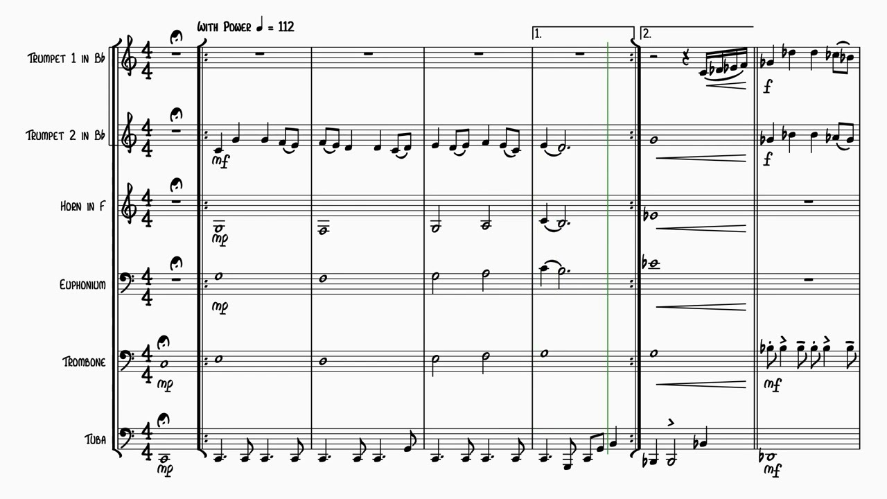 Top Gun Anthem - Brass Quintet Arrangement (with sheet music!)