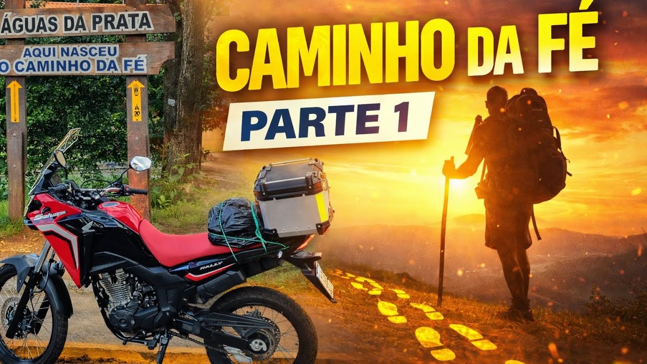 01/ De Moto pelo Caminho da Fé 🏍️ | Estrada de Terra até Aparecida | Sahara 300