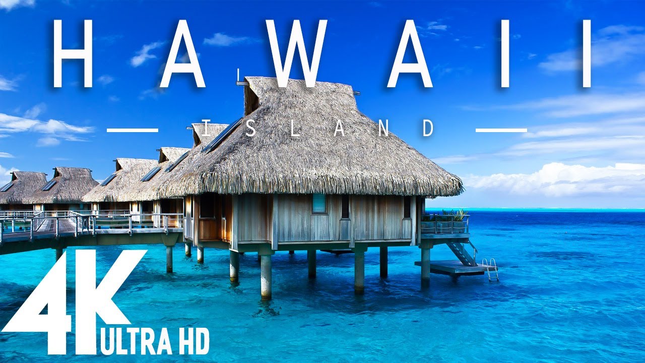 FLYING OVER HAWAII (4K UHD) - Relaxing Music Along With Beautiful Nature Videos (4K Video Ultra HD)