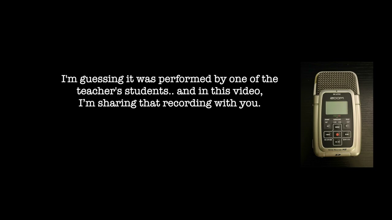 Day 2 - Mysterious Practice Track Found on a Zoom H2