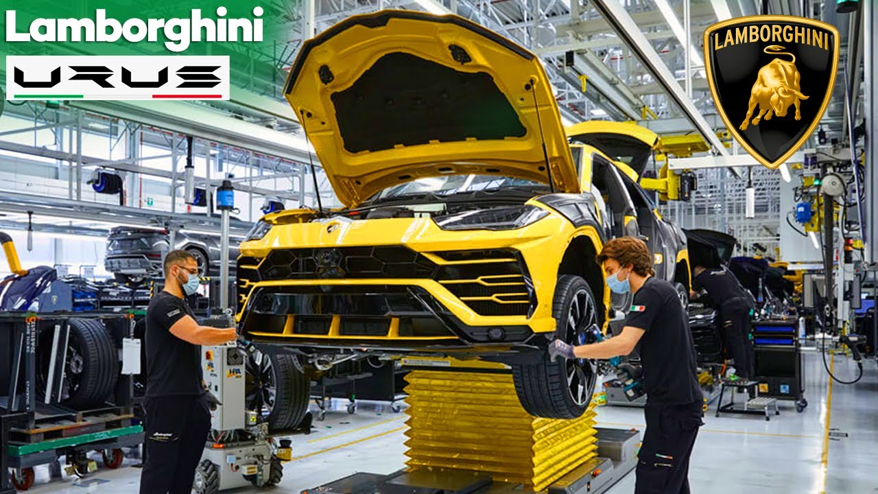 Завод Lamborghini Urus - Сборочная линия - Производственный процесс (Super cars Mega Factory)