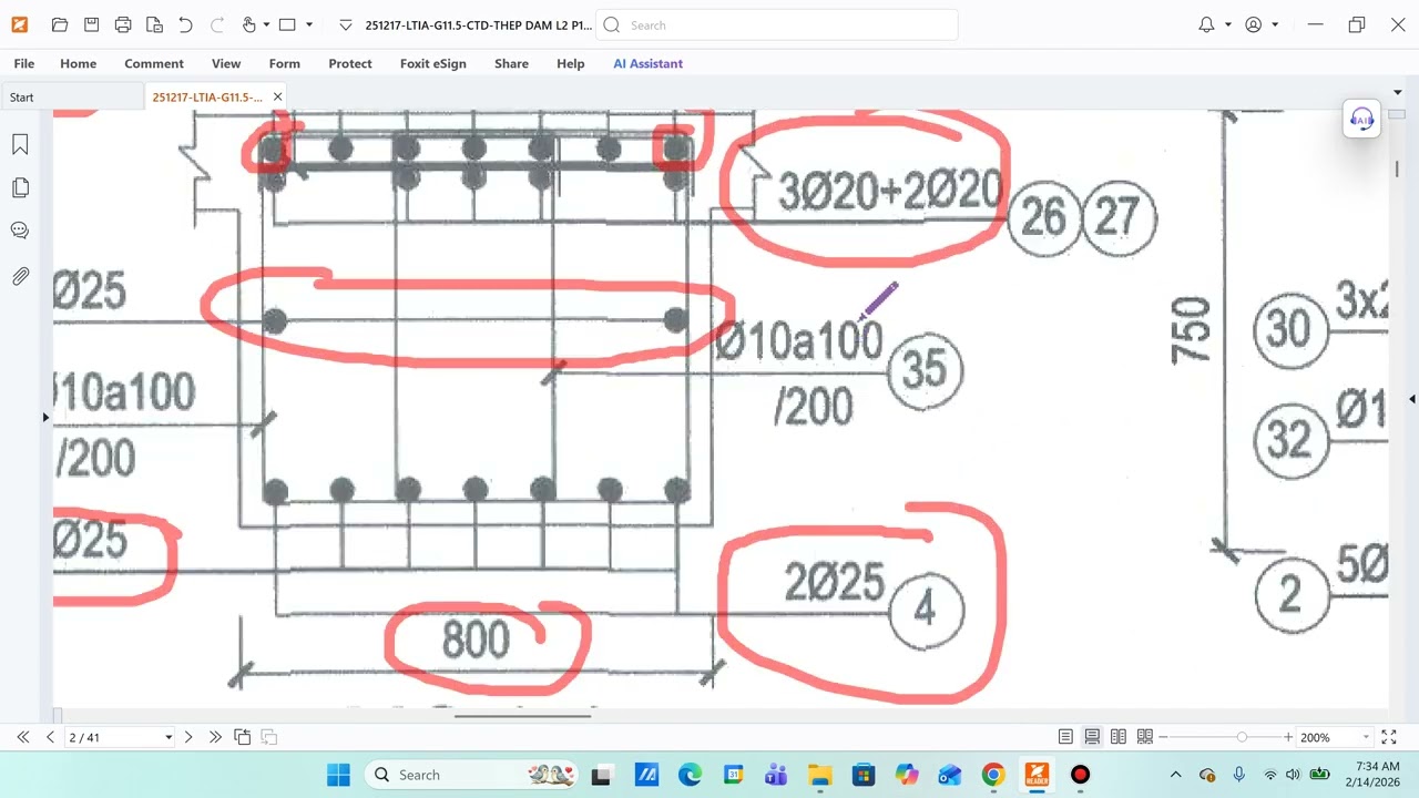 Đọc bản vẽ shop drawing dầm dự án SBLT