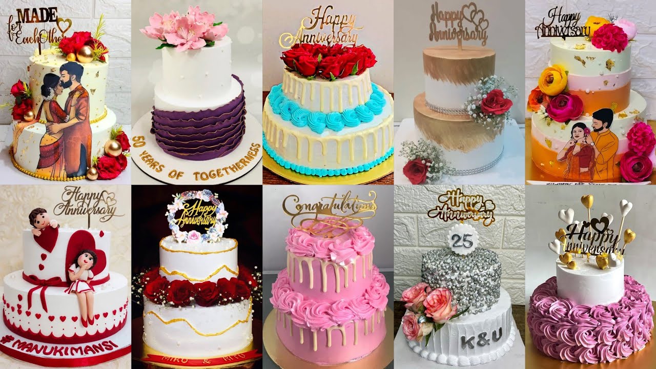 💕2 Tier Cake/Cake Layer/Anniversary Cake Design/Anniversary Cake/Two Tier Cake Design/Cake Design