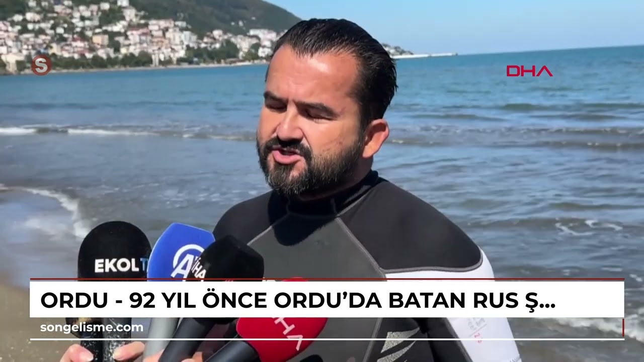 Ordu - 92 yıl önce Ordu’da batan Rus şilebine keşif dalışı yapıldı