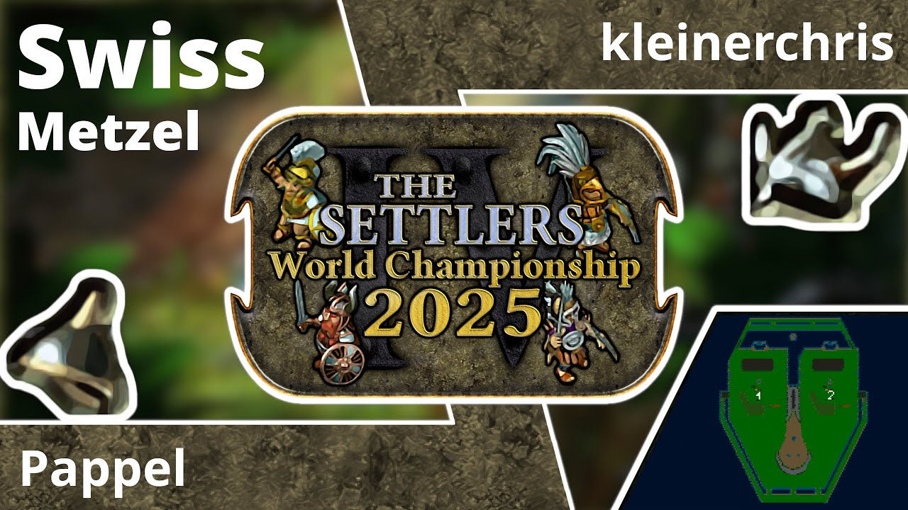 [DE] Pappel vs kleinerchris | Swiss Stage 2:2 | Die Siedler IV Weltmeisterschaft 2025