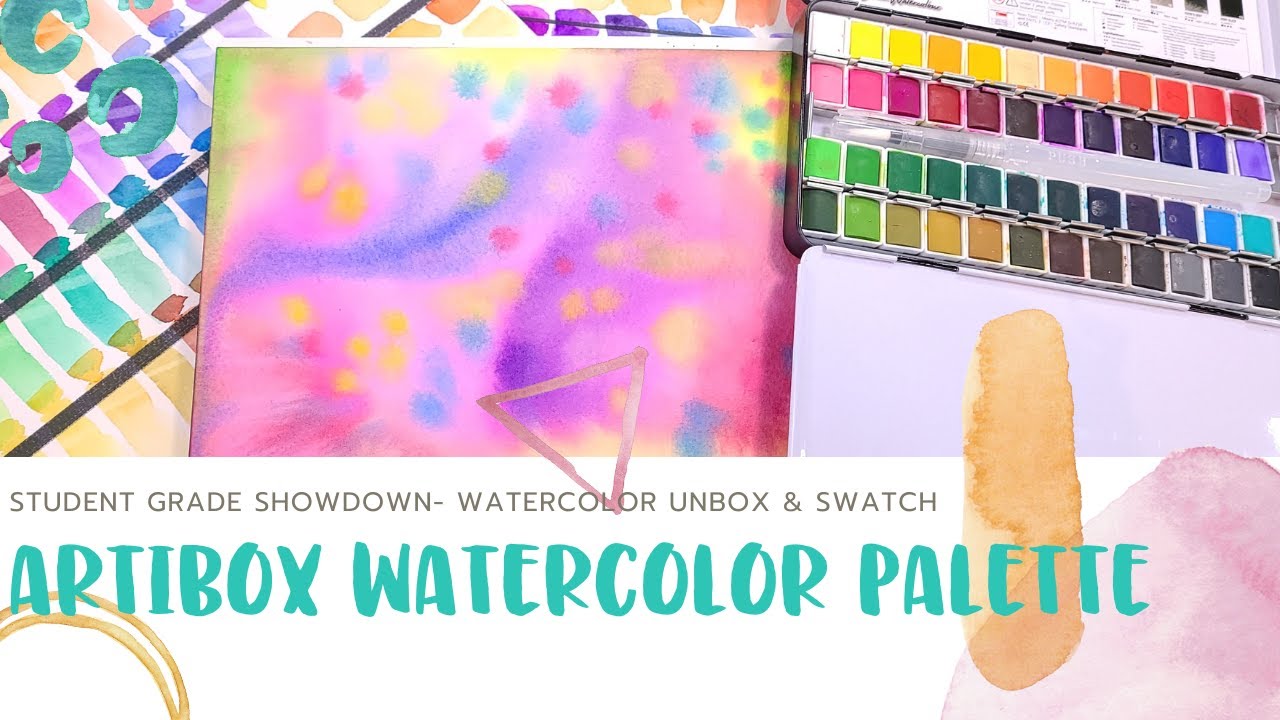 Watercolor from Singapore! Artibox Unbox & Swatch- Student Grade Showdown
