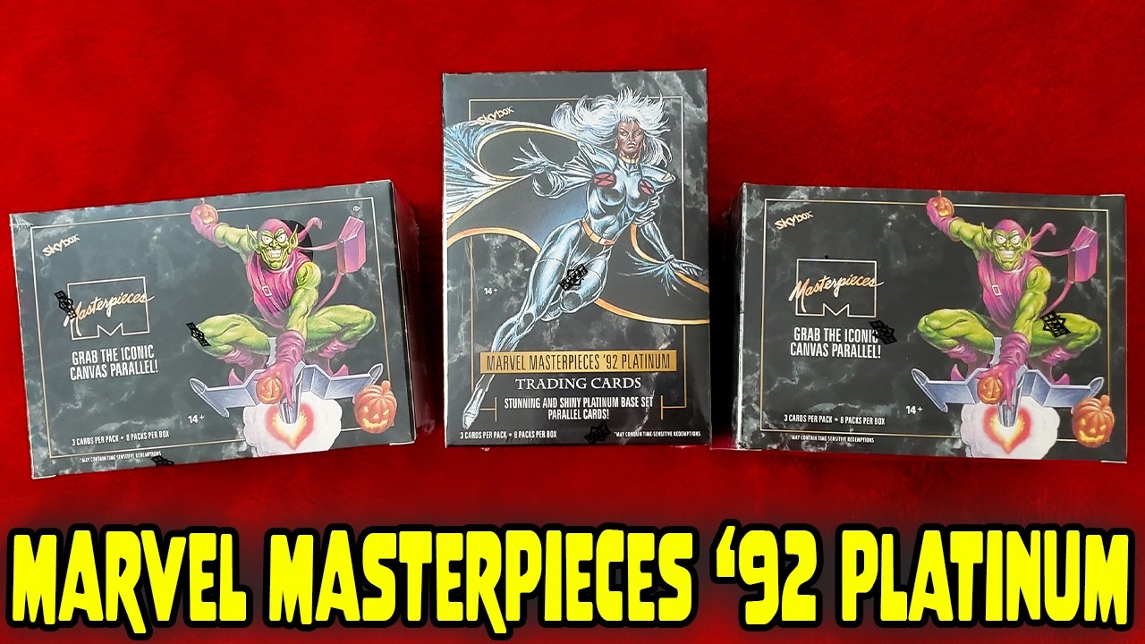 Upper Deck Skybox Marvel Masterpieces '92 Platinum Blaster Box Unboxing
