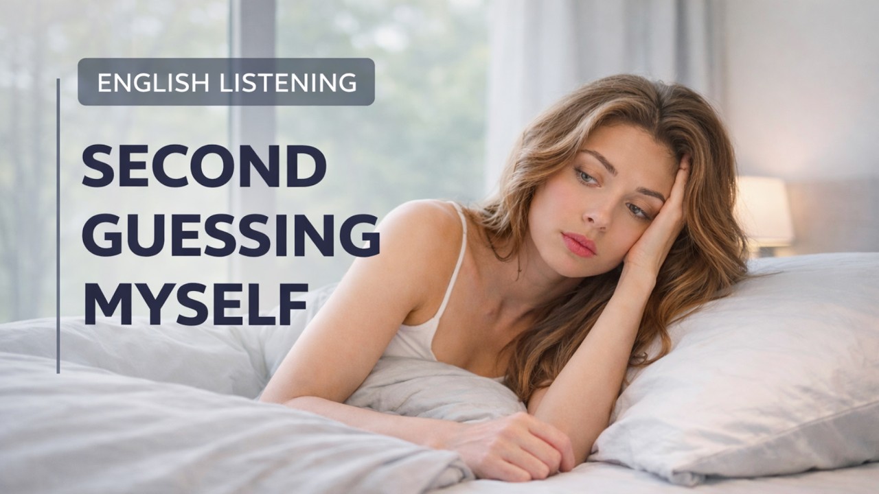 English Listening Practice – Real Spoken English | Second Guessing Myself
