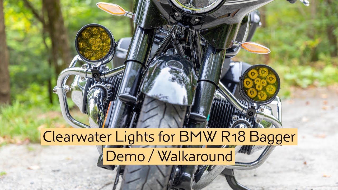 Обзор светодиодных фар Dixi от Clearwater для BMW R18 Bagger / Transcontinental
