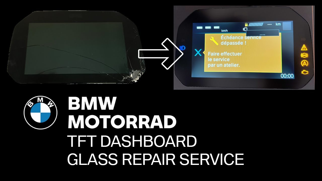 BMW Motorcycle TFT Instrument Cluster Dashboard repair (BMW Motorrad 62119467633, 62111598809, ...)