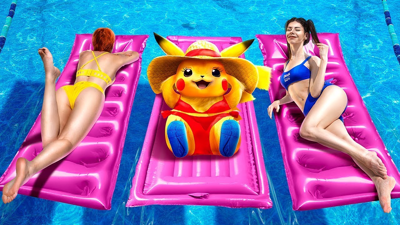 Mijn Pokémon is vermist in het waterpark! Hoe vang je een Pikachu? Pokémon in het echte leven!