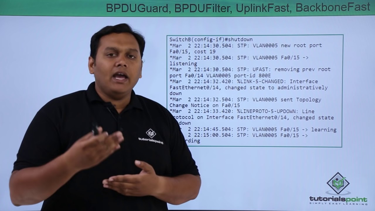 BPDUGuard, Filter, Uplink fast Backbone fast