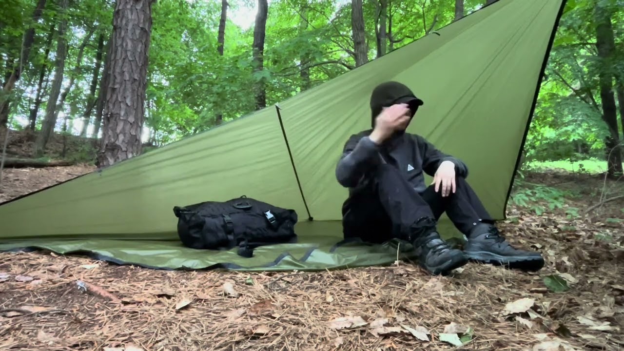 우중산행! 이것만은 꼭 갖추세요 / 빠르게 타프로 쉘터 만들기