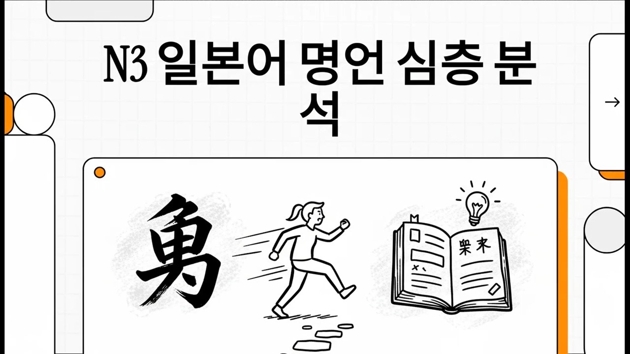 N3 일본어 명언 심층 분석 - 일본어 JLPT N3 문장 분석 - 6