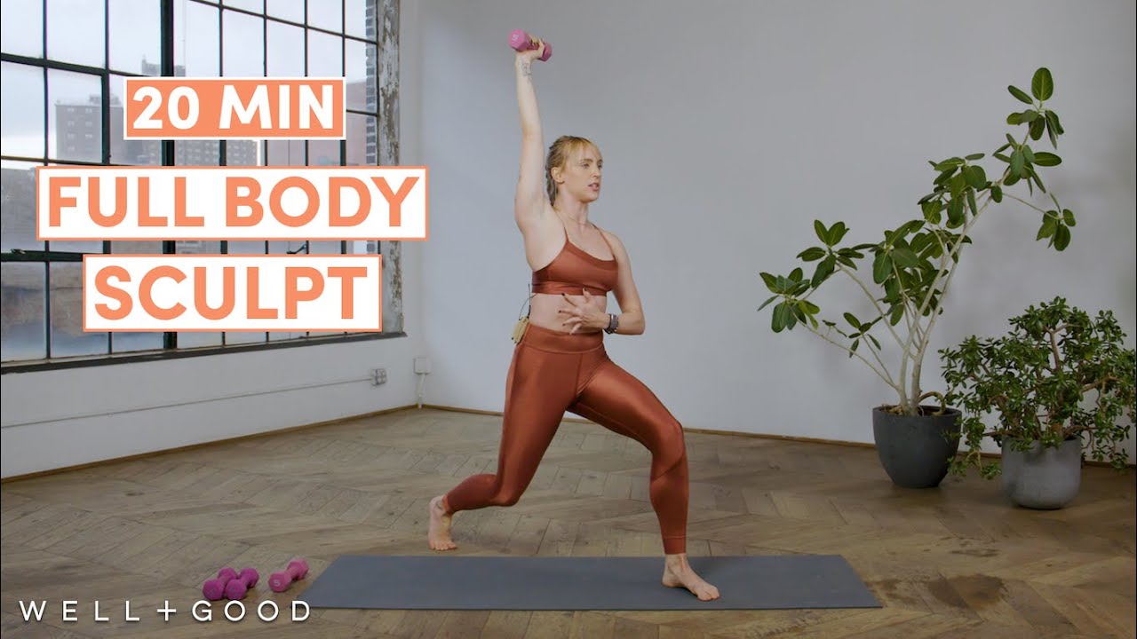 20 Minute Full Body Sculpt Workout | Trainer of the Month Club | Well+Good