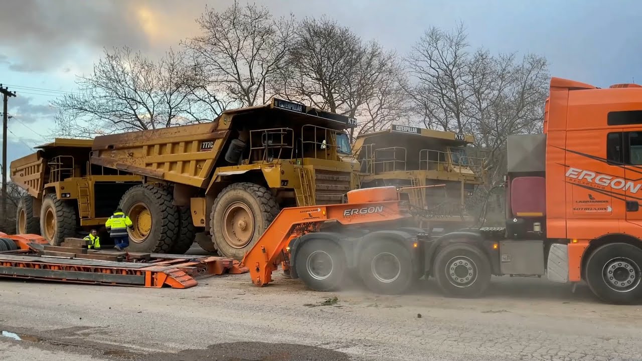 Transporting 8 Caterpillar 777B-C&D Dumpers To The Next Mining Site In 2 Days-Sotiriadis/Labrianidis
