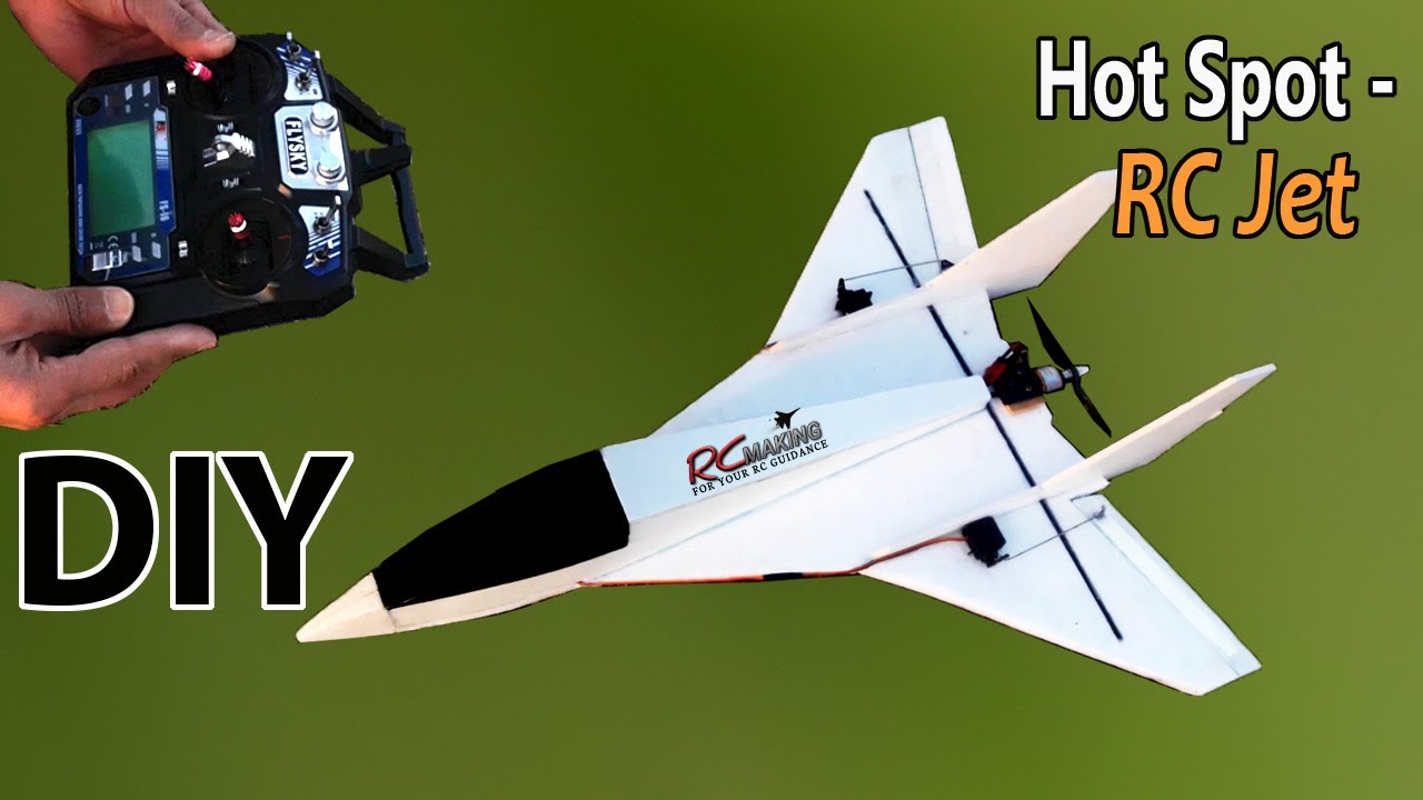 Foamboard RC Airplane DIY - Hotspot RC Jet | RC Making