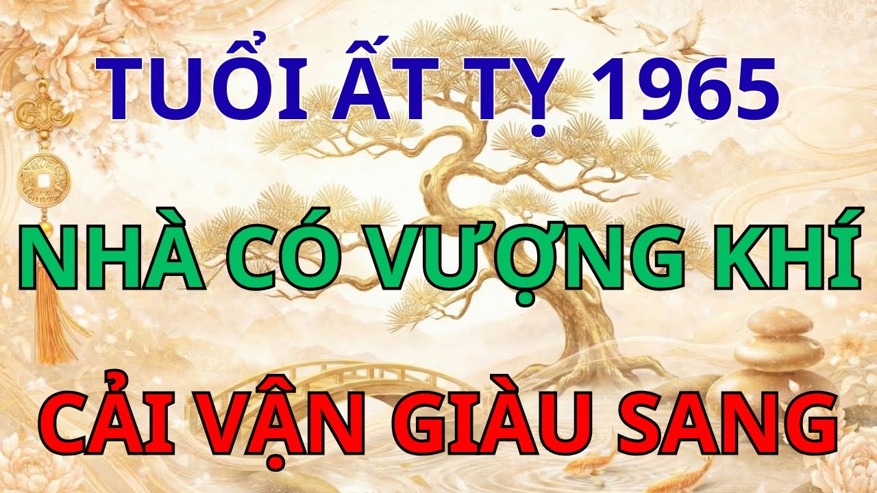 Tuổi Ất Tỵ 1965: 10 Dấu Hiệu Nhà Có Vượng Khí, Cải Vận Giàu Sang Ngay Tức Khắc.