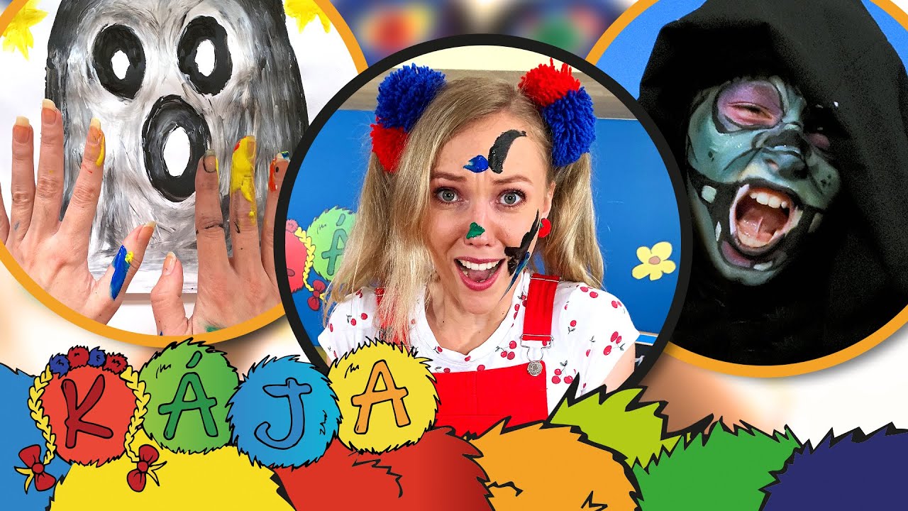 ☼ KÁJA A BAMBULÁČEK ☼ - Halloweenské malování prstovými barvami👻