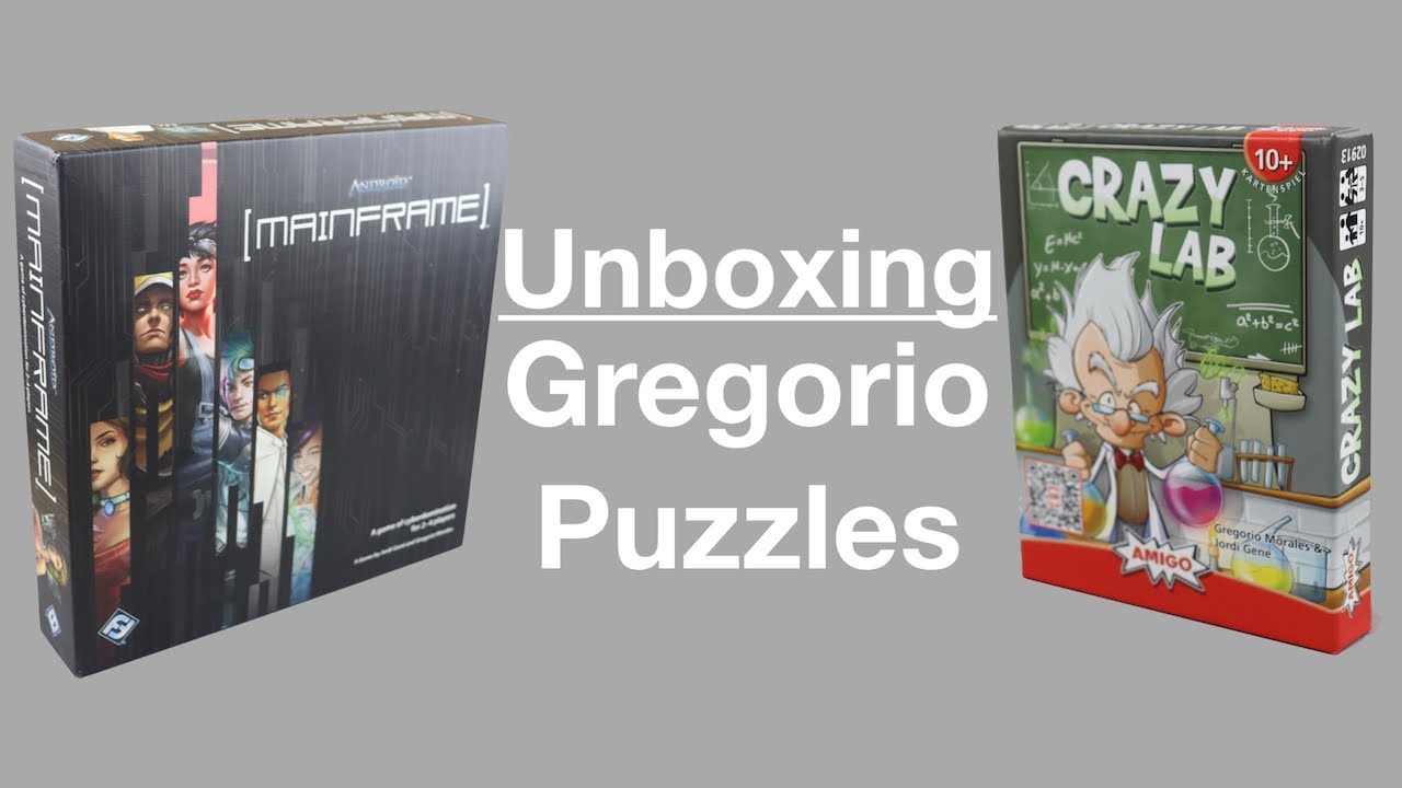 Unboxing Gregorio Puzzles. Mainframe y Crazy Lab