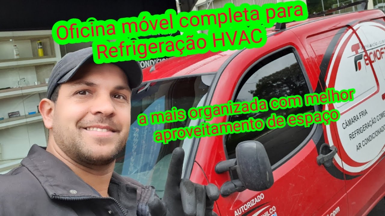 Oficina móvel de Refrigeração mais bela, mais organizada e maior aproveitamento de espaço do Brasil
